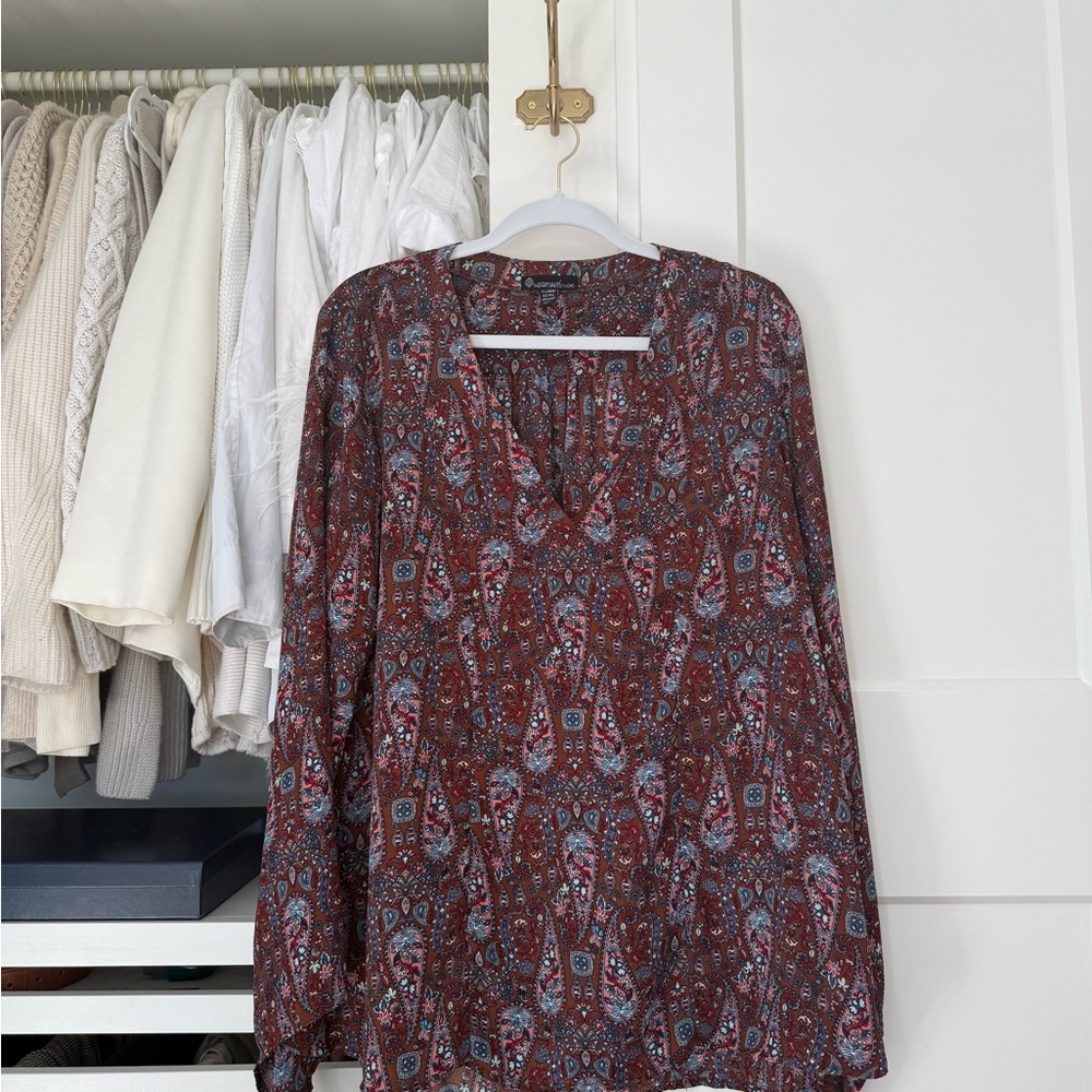 Signature Studio Multicolor Paisley Blouse